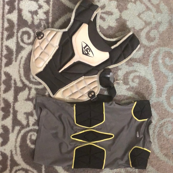 Baseball catcher protector& padded chest shirt protector for sports. Size SMALL. - Picture 1 of 2
